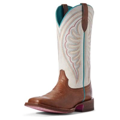 Ariat Circuit Shiloh Kahverengi / Beyaz Western Csizma Bayan (33806-956)